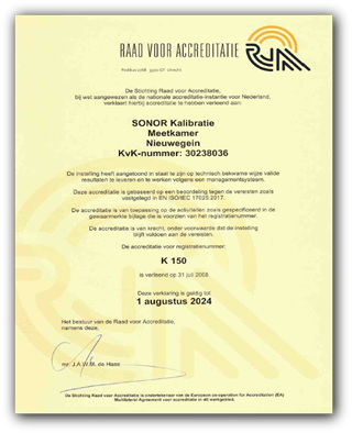 Accreditatie certificaat